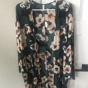 Pink Blush Long Kimono